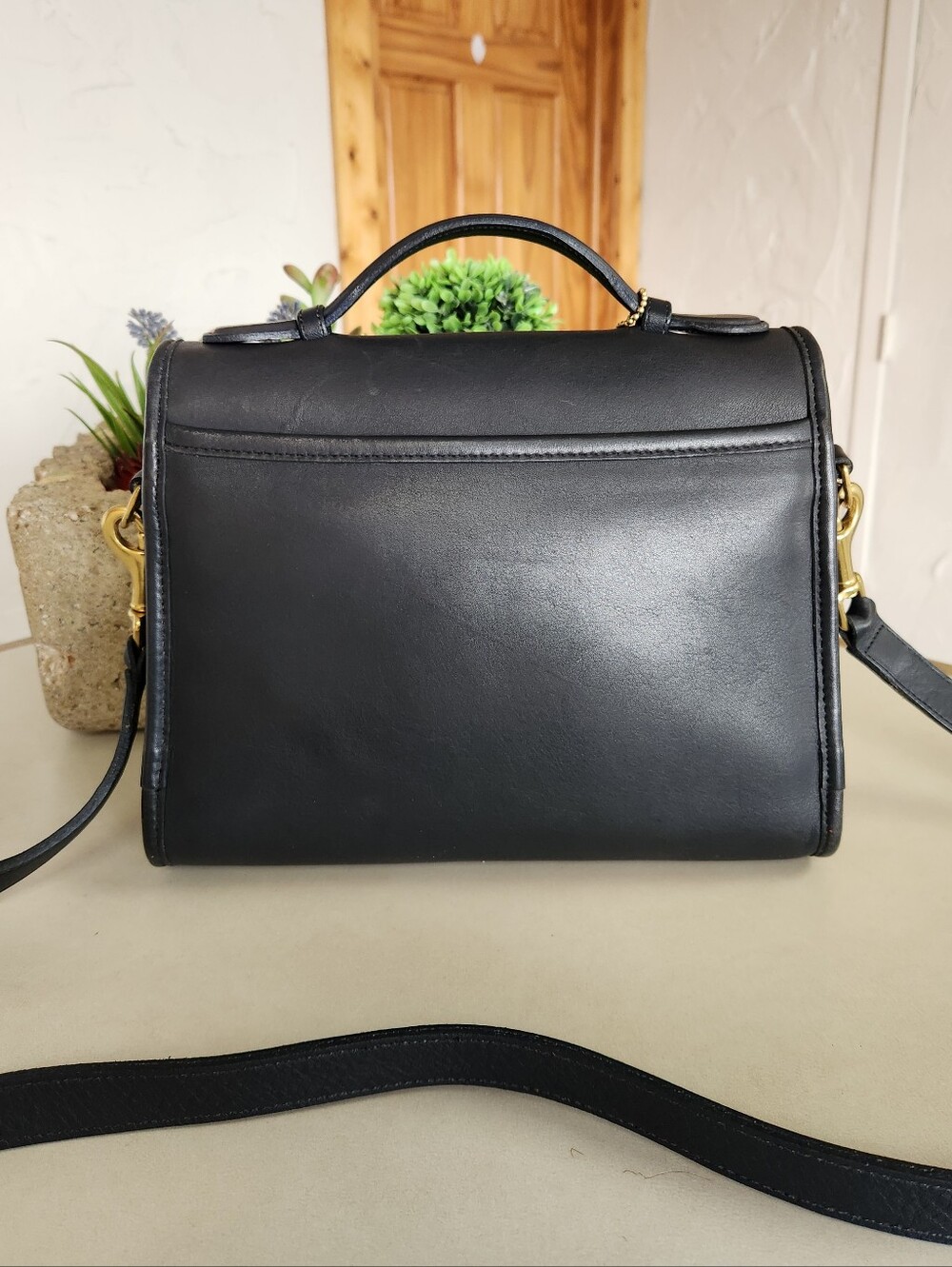 Coach Court Bag, Navy Blue No. 9870, Archival Vintage, Pre-1994 - Picture 5 of 15